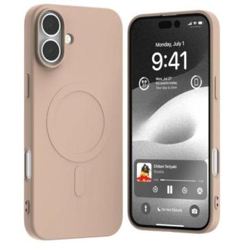 Mercury Semi-Silicone MagSafe-kompatibilis tok iPhone 16 Plus - halvány rózsaszín kép