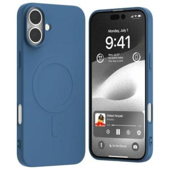 Mercury Semi-Silicone MagSafe-kompatibilis tok iPhone 16 Plus - kék kép