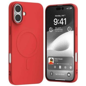 Mercury Semi-Silicone MagSafe-kompatibilis tok iPhone 16 Plus - piros kép