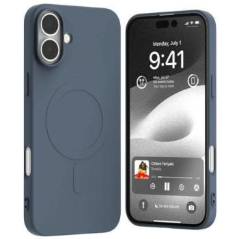 Mercury Semi-Silicone MagSafe-kompatibilis tok iPhone 16 Plus - sötétkék kép
