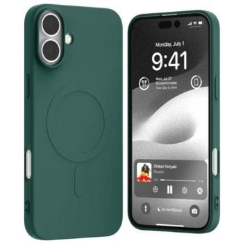 Mercury Semi-Silicone MagSafe-kompatibilis tok iPhone 16 Plus - zöld kép
