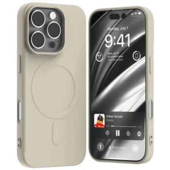 Mercury Semi-Silicone MagSafe-kompatibilis tok iPhone 16 Pro - bézs kép