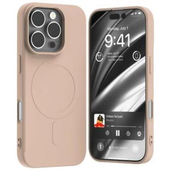 Mercury Semi-Silicone MagSafe-kompatibilis tok iPhone 16 Pro - halvány rózsaszín kép