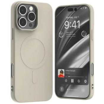Mercury Semi-Silicone MagSafe-kompatibilis tok iPhone 16 Pro Max - bézs kép