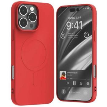 Mercury Semi-Silicone MagSafe-kompatibilis tok iPhone 16 Pro Max - piros kép