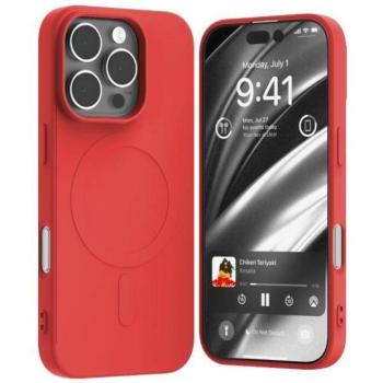 Mercury Semi-Silicone MagSafe-kompatibilis tok iPhone 16 Pro - piros kép