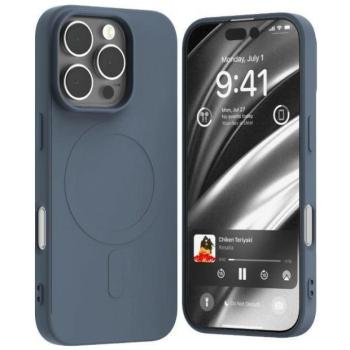Mercury Semi-Silicone MagSafe-kompatibilis tok iPhone 16 Pro - sötétkék kép