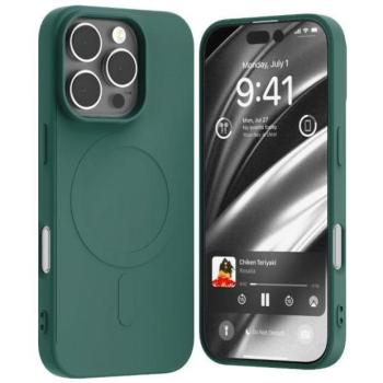 Mercury Semi-Silicone MagSafe-kompatibilis tok iPhone 16 Pro - zöld kép