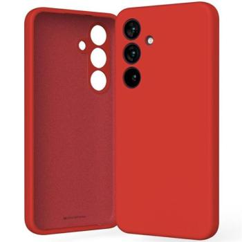 Mercury Silicone tok Samsung Galaxy S25 - piros kép