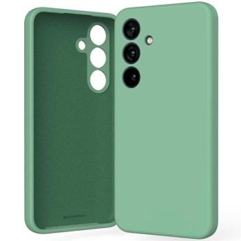 Mercury Silicone tok Samsung Galaxy S25 - zöld kép