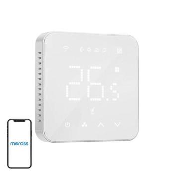 Meross Intelligens Smart Wi-Fi termosztát kazánhoz és fűtési rendszerhez, fehér kép