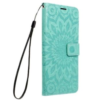 Mezzo Book Xiaomi Redmi 15 4G / 15 5G kinyitható tok kártyatartóval, mandala minta, zöld kép