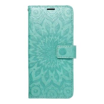 MEZZO könyvtok iPhone 16e - zöld &quot;mandala&quot; kép