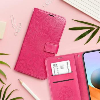 MEZZO könyvtok Samsung Galaxy S25 - magenta rózsaszín &quot;mandala&quot; kép
