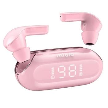 MIBRO EARBUDS 3 bluetooth fülhallgató SZTEREO (v5.3, TWS, mikrofon, zajszűrő, LED kijelző + töltőtok) RÓZSASZÍN CAT S60, Apple iPhone 7 4.7, Evolveo Strongphone Q5, Apple iPhone 7 Plus 5.5, B kép