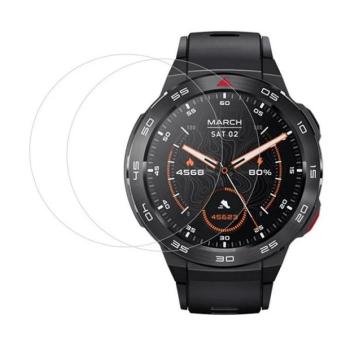 Mibro Watch GS Pro, Kijelzővédő fólia, ütésálló fólia (az íves részre nem hajlik rá!), Tempered Glass (edzett üveg), Clear, 2 db / csomag kép