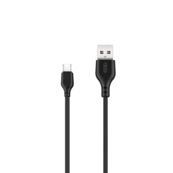 Micro USB adatkábel, 2.1A, 1m, fekete, XO NB103 kép