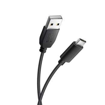 Micro USB adatkábel, fekete, 1.2m, Bluestar kép