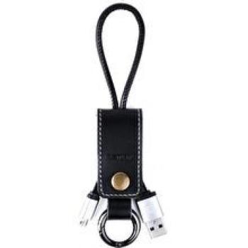 Micro usb adatkábel, kulcstartó, fekete, Remax RC-034m kép