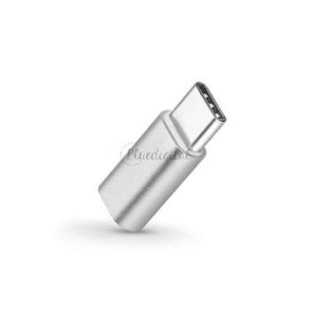 Micro USB - USB Type-C adapter - Type-C 3.0 - ezüst kép