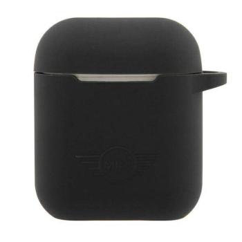 Mini MIACA2SLTBK AirPods 1/2 tok fekete keménytok Szilikon kollekció kép