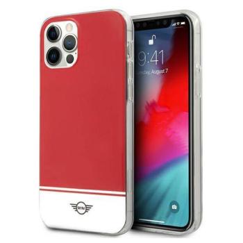 Mini MIHCP12LPCUBIRE iPhone 12 Pro Max 6,7&quot; piros keménytok Stripe Collection kép