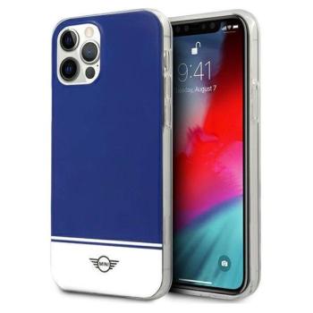 Mini MIHCP12MPCUBINA iPhone 12/12 Pro 6,1&quot; kék keménytok Stripe Collection kép
