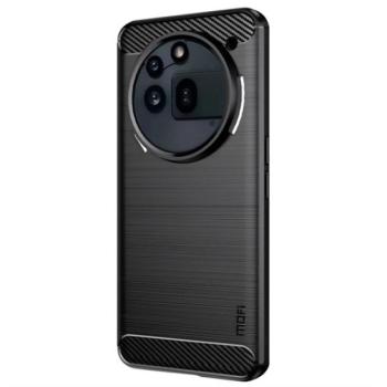 MOFI szilikon telefonvédő (ütésállóság, légpárnás sarok, szálcsiszolt, karbon minta) FEKETE Nothing Phone (3a) Pro kép