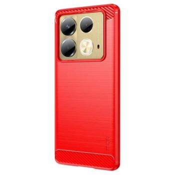 MOFI szilikon telefonvédő (ütésállóság, légpárnás sarok, szálcsiszolt, karbon minta) PIROS Infinix Note 40 (X6853) kép