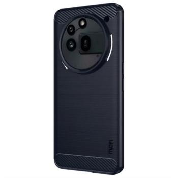 MOFI szilikon telefonvédő (ütésállóság, légpárnás sarok, szálcsiszolt, karbon minta) SÖTÉTKÉK Nothing Phone (3a) Pro kép