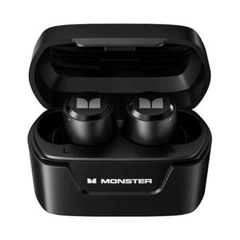 MONSTER XKT05 bluetooth fülhallgató SZTEREO (v5.2, TWS, zajszűrő, mikrofon, LED + töltőtok) FEKETE Gigaset GL390, Samsung Galaxy A34 5G (SM-A346), Honor Pad X9 , Nothing Phone (2), TCL 403, Moto kép