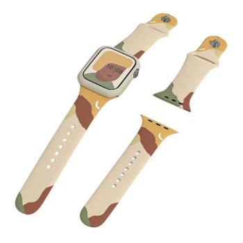 Moro csereszíj Apple Watch 9 / 8 / 7 / 6 / SE / 5 / 4 / 3 / 2 (41mm / 40mm / 38mm) színes terepmintás kép