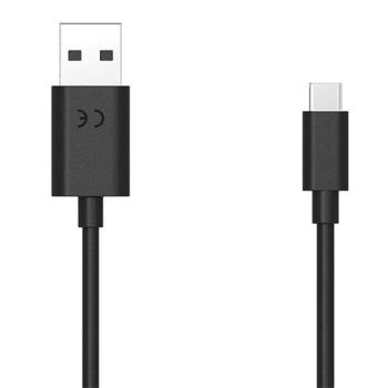 MOTOROLA adatkábel és töltő (USB - Type-C, 15W, PD gyorstöltés támogatás, 100cm) FEKETE Asus Zenfone 3 5.5 (ZE552KL), Honor 8, Sony Xperia X Compact (F5321), Sony Xperia XZ (F8331), LG V20 (H9 kép