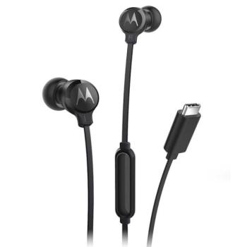MOTOROLA EARBUDS 3C-s fülhallgató SZTEREO (Type-C, mikrofon, felvevő gomb) FEKETE kép
