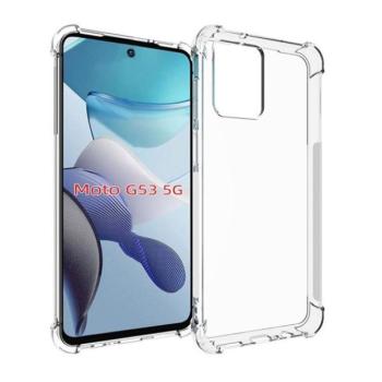 Motorola Moto G53, Szilikon tok, közepesen ütésálló, légpárnás sarok, átlátszó kép