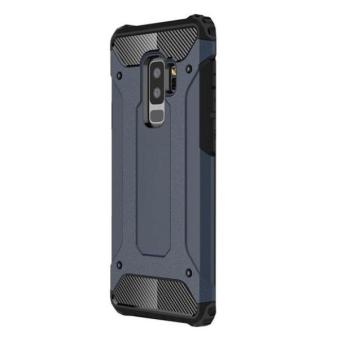 Motorola Moto G8 Plus, Műanyag hátlap védőtok, Defender, fémhatású, sötétkék kép