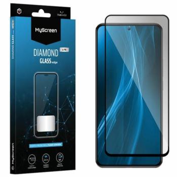 MS Diamond Glass Edge Xiaomi Redmi A2 fekete Full Glue fólia kép