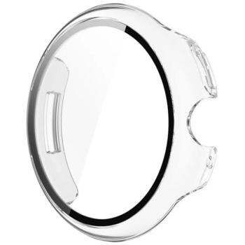 Műanyag keret (BUMPER, ütésállóság + kijelzővédő üveg) ÁTLÁTSZÓ Google Pixel Watch 3 41mm kép