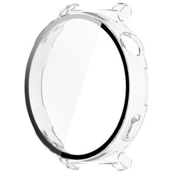 Műanyag keret (BUMPER, ütésállóság + kijelzővédő üveg) ÁTLÁTSZÓ Huawei Watch GT 5 Pro 42mm kép