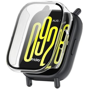 Műanyag keret (BUMPER, ütésállóság + kijelzővédő üveg) ÁTLÁTSZÓ Xiaomi Redmi Watch 5 Lite kép