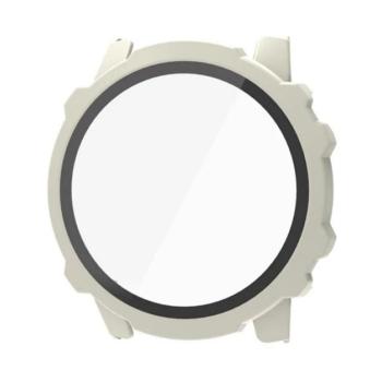 Műanyag keret (BUMPER, ütésállóság + kijelzővédő üveg) BÉZS Amazfit Falcon kép