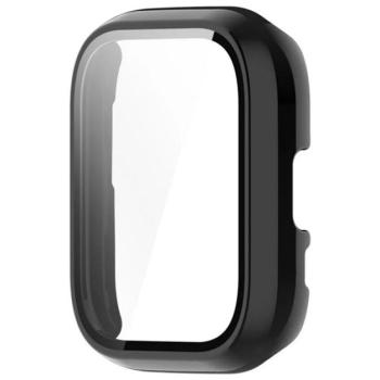 Műanyag keret (BUMPER, ütésállóság + kijelzővédő üveg) FEKETE Amazfit Active kép
