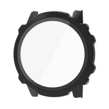 Műanyag keret (BUMPER, ütésállóság + kijelzővédő üveg) FEKETE Amazfit Falcon kép