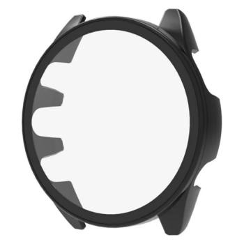 Műanyag keret (BUMPER, ütésállóság + kijelzővédő üveg) FEKETE Garmin Forerunner 165 Music, Forerunner 165 kép