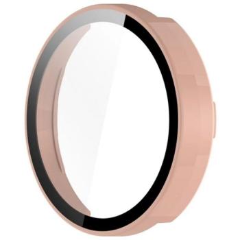 Műanyag keret (BUMPER, ütésállóság + kijelzővédő üveg) RÓZSASZÍN Garmin Lily 2 kép