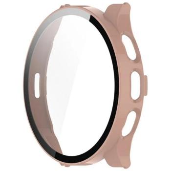 Műanyag keret (BUMPER, ütésállóság + kijelzővédő üveg) RÓZSASZÍN Garmin Venu 3 kép