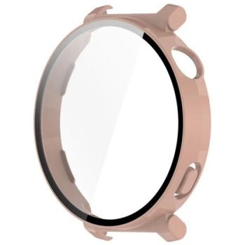 Műanyag keret (BUMPER, ütésállóság + kijelzővédő üveg) RÓZSASZÍN Huawei Watch GT 5 Pro 42mm kép