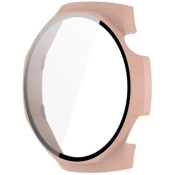 Műanyag keret (BUMPER, ütésállóság + kijelzővédő üveg) RÓZSASZÍN Huawei Watch GT 5 Pro 46mm kép
