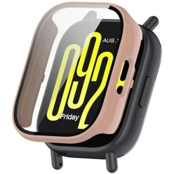 Műanyag keret (BUMPER, ütésállóság + kijelzővédő üveg) RÓZSASZÍN Xiaomi Redmi Watch 5 Active kép