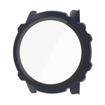 Műanyag keret (BUMPER, ütésállóság + kijelzővédő üveg) SÖTÉTKÉK Amazfit Falcon kép